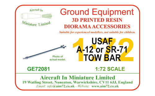 AIM - Ground Equipment GE72081 1:72 Lockheed SR-71 Blackbird tow bar