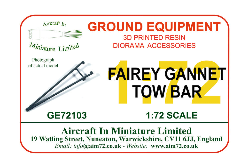 AIM - Ground Equipment GE72103 1:72 Fairey Gannet tow bar