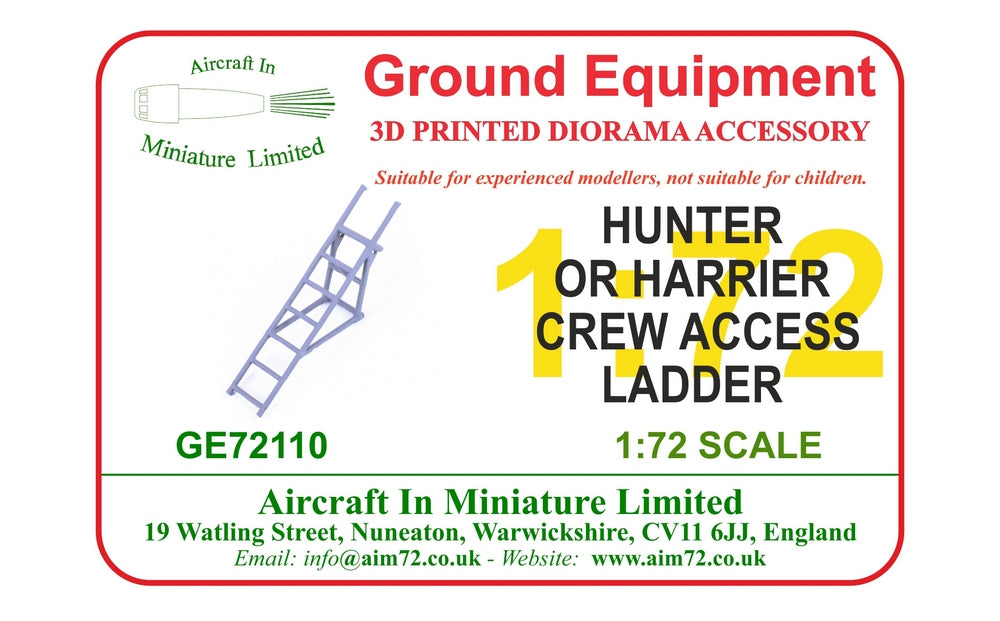 AIM - Ground Equipment GE72110 1:72 Hawker Hunter F.6 & BAe Harrier GR.3 Crew Ladder