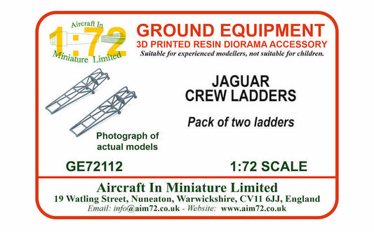 AIM - Ground Equipment GE72112 1:72 BAC Jaguar crew ladders (2 in a pack)