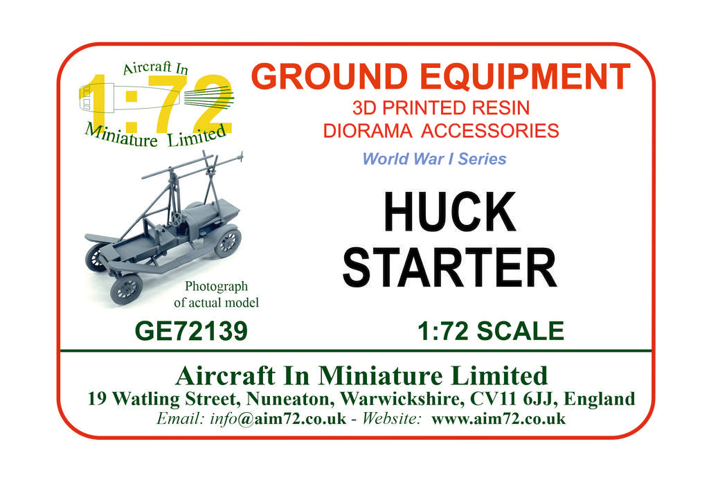 AIM - Ground Equipment GE72139 1:72 Huck starter - RFC circa 1918 - 3d-printed