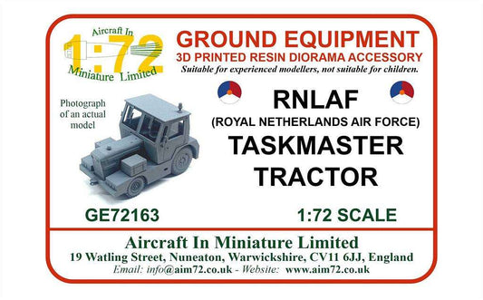 AIM - Ground Equipment GE72163 1:72 RNLAF (Royal Netherlands Air Force) Taskmaster Tractor. 3D printed resin kit