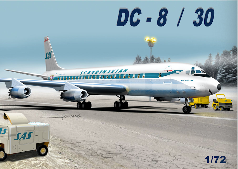 Mach 2 GP110SAS 1:72 Douglas DC-8-30 'Scandinavian'