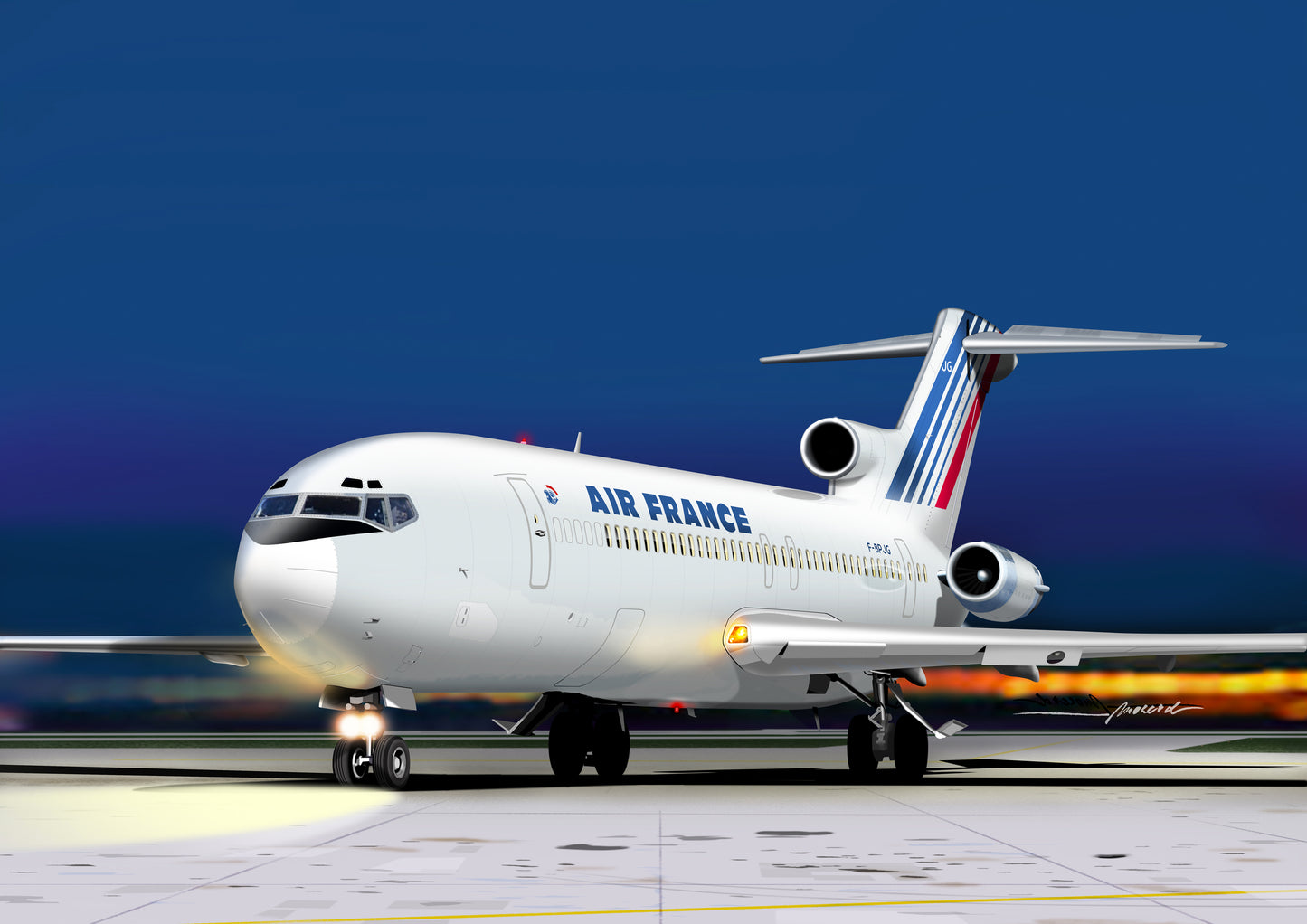 Mach 2 GP111AF 1:72 Boeing 727-200 Air France