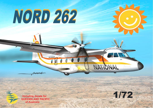 Mach 2 GP114NAT 1:72 Nord 262 National and Queensland Pacific of Australia