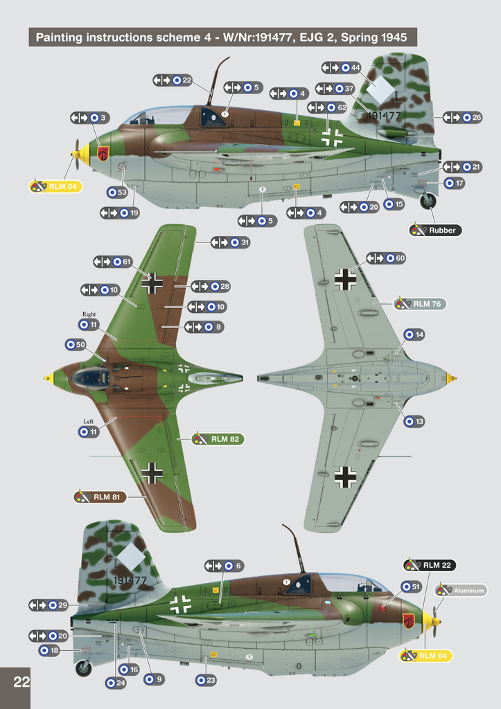 GasPatch Models 72317 1:72 Messerschmitt Me-163B 'Komet' 3D-printed