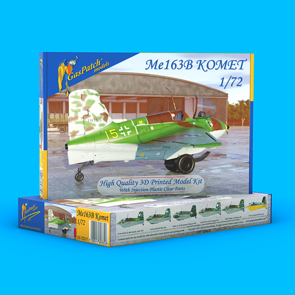GasPatch Models 72317 1:72 Messerschmitt Me-163B 'Komet' 3D-printed