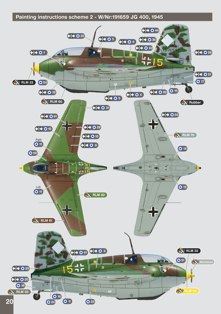 GasPatch Models 72317 1:72 Messerschmitt Me-163B 'Komet' 3D-printed