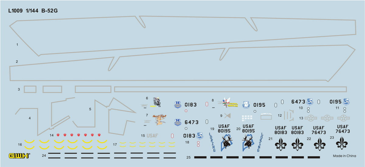 Great Wall Hobby L1009 1:144 Boeing B-52G Stratofortress Strategic Bomber