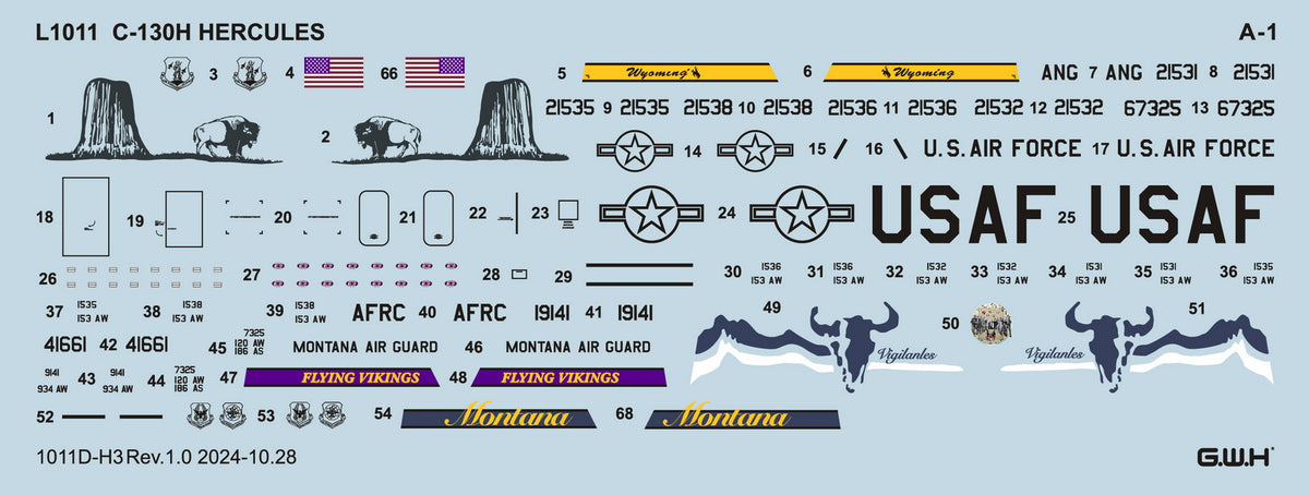 Great Wall Hobby L1011 1:144 Lockheed C-130H Hercules USAF