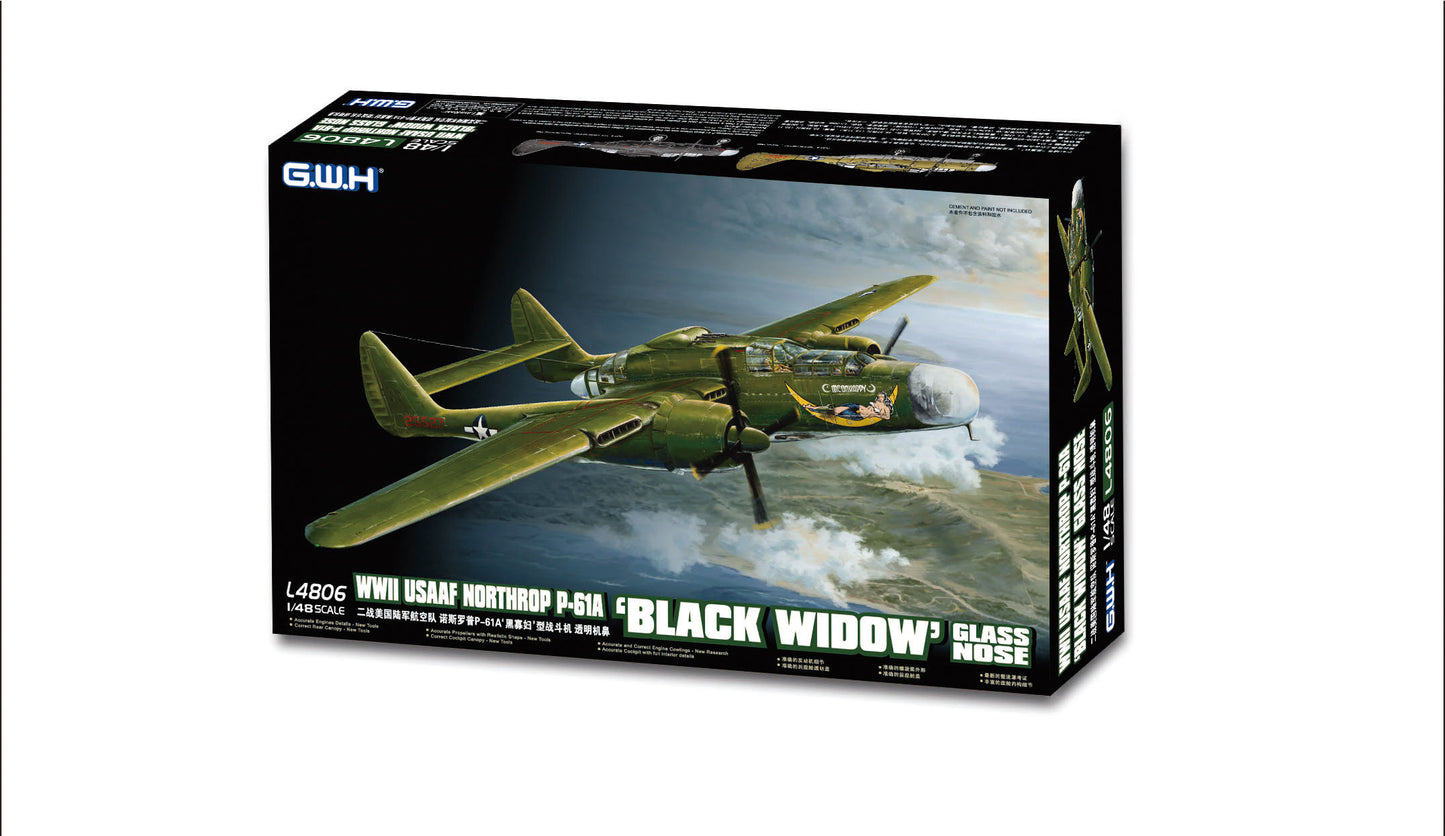 Great Wall Hobby L4806 1:48 Northrop P-61A 'Black Widow' with Glass Nose