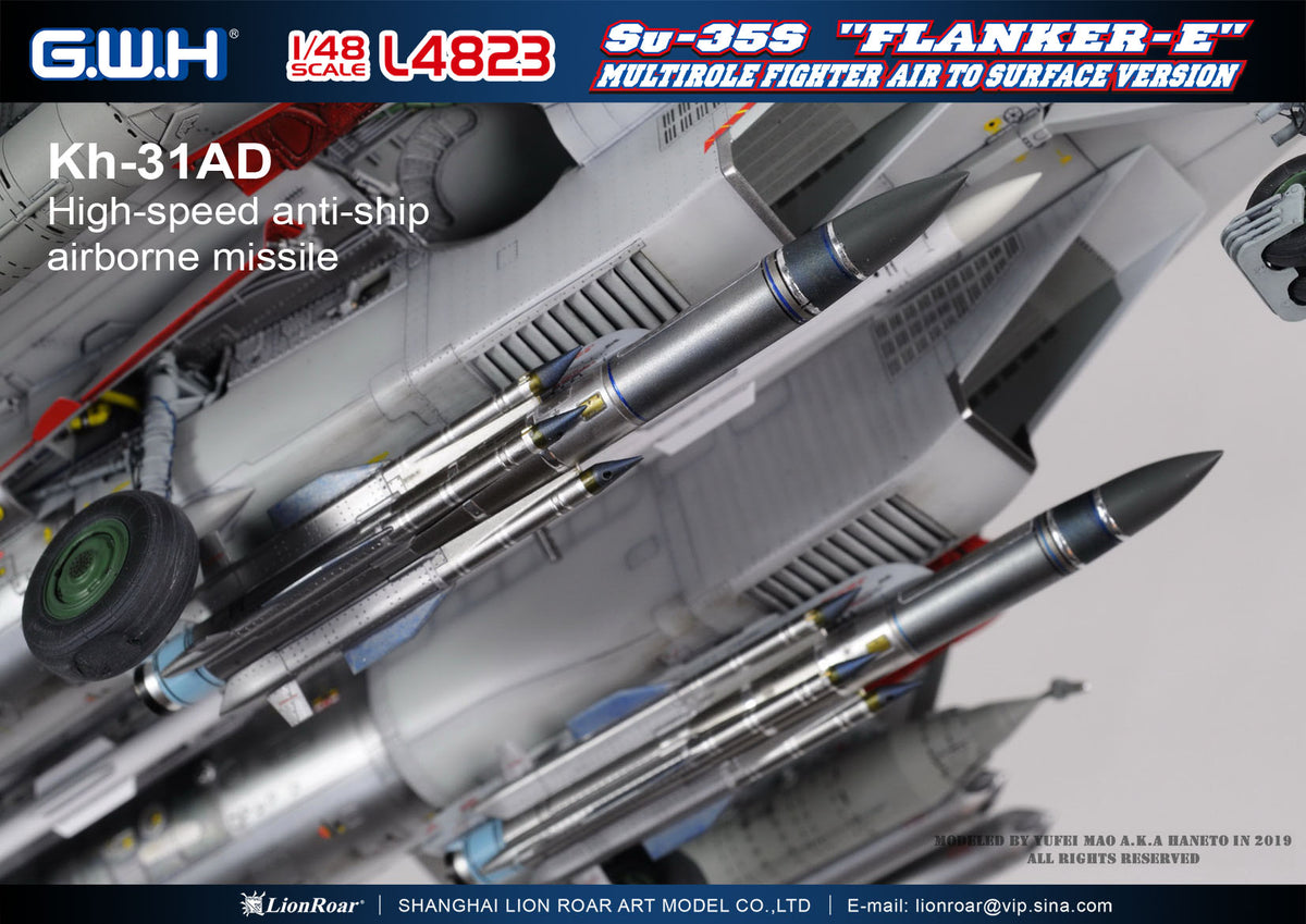 Great Wall Hobby L4823 1:48 Sukhoi Su-35S 'Flanker E' Multi-role Fighter Air to Surface Version