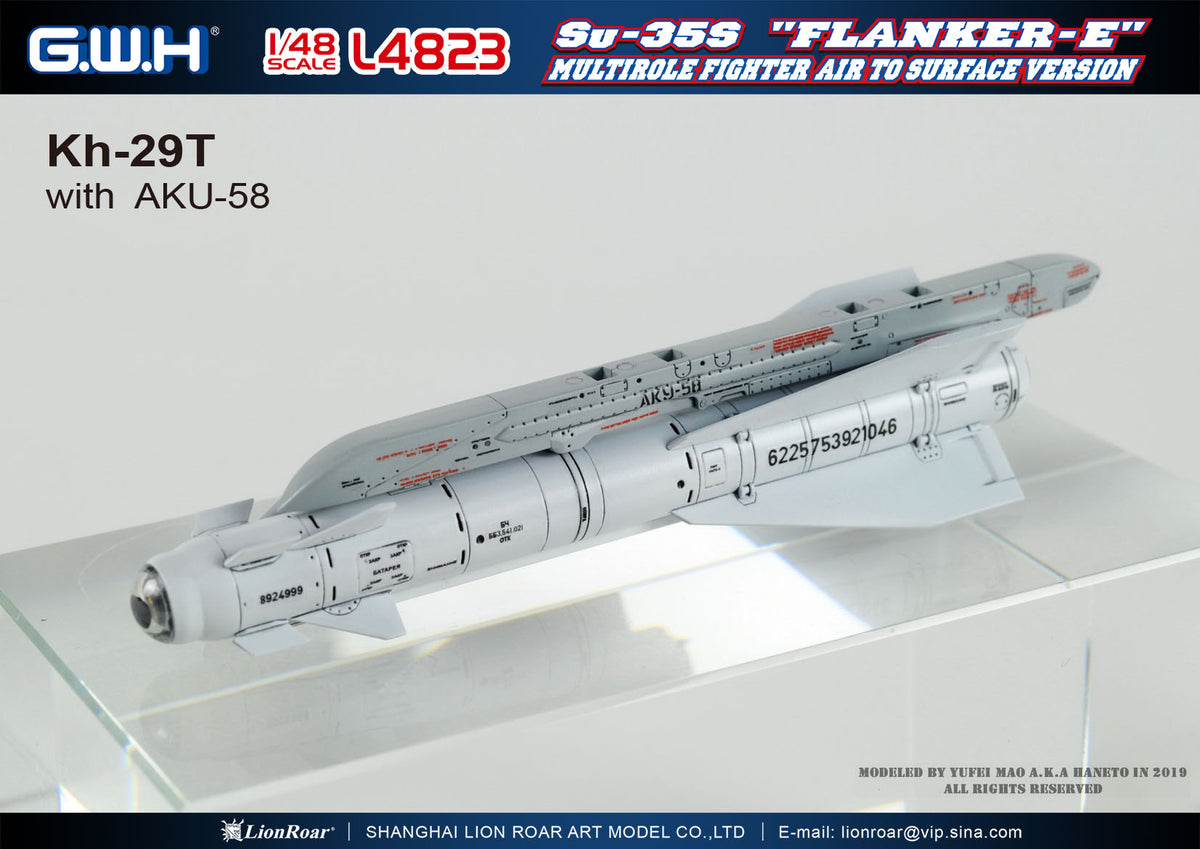 Great Wall Hobby L4823 1:48 Sukhoi Su-35S 'Flanker E' Multi-role Fighter Air to Surface Version