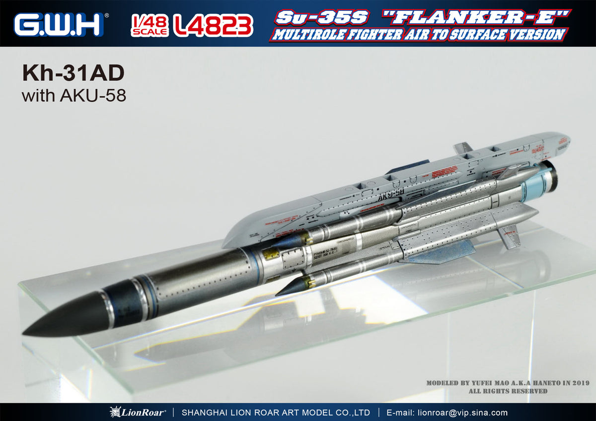 Great Wall Hobby L4823 1:48 Sukhoi Su-35S 'Flanker E' Multi-role Fighter Air to Surface Version