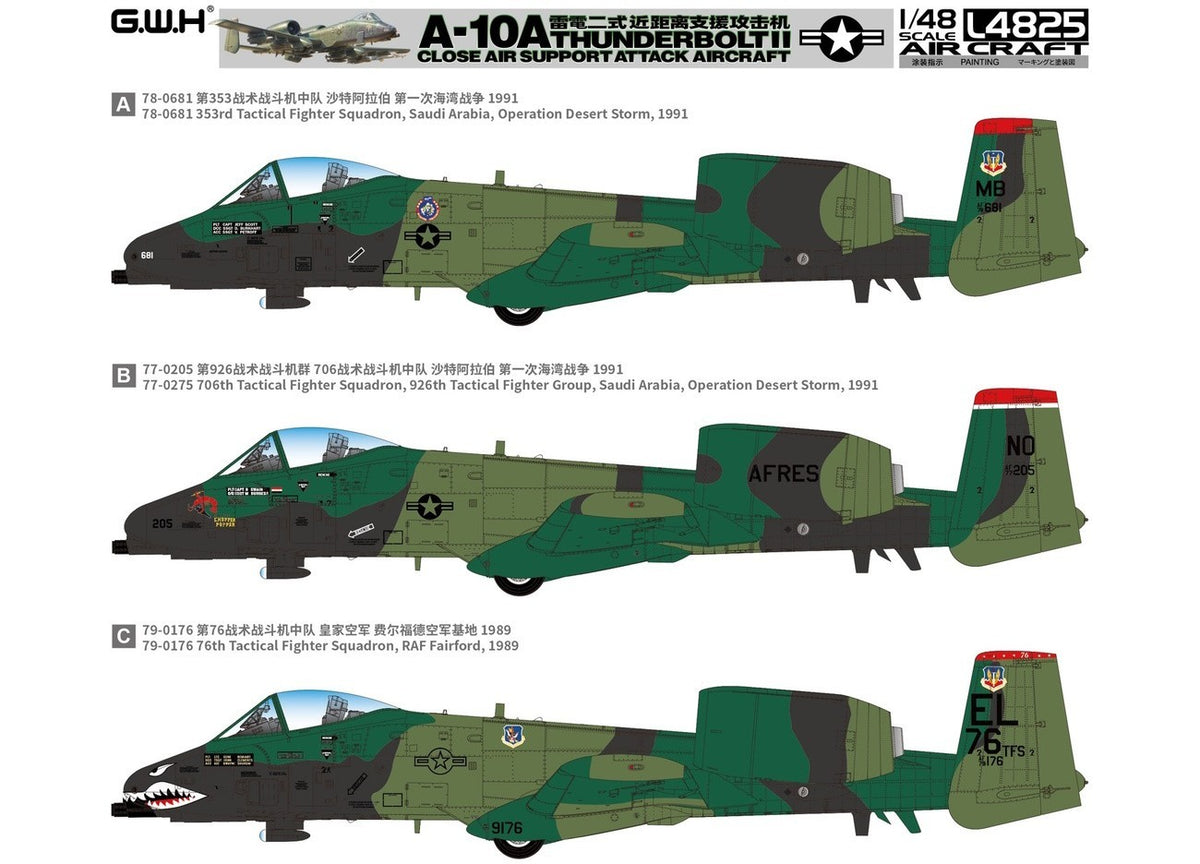 Great Wall Hobby L4825 1:48 Fairchild A-10A Thunderbolt II