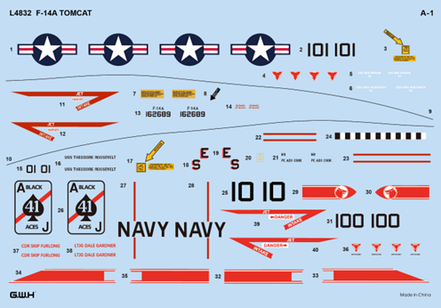 Great Wall Hobby L4832 1:48 Grumman F-14B Tomcat