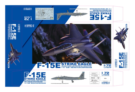 Great Wall Hobby L7209 1:72 McDonnell F-15E Strike Eagle Dual Roles Fighter w/New Targeting Pod & Ground Attack Weapons