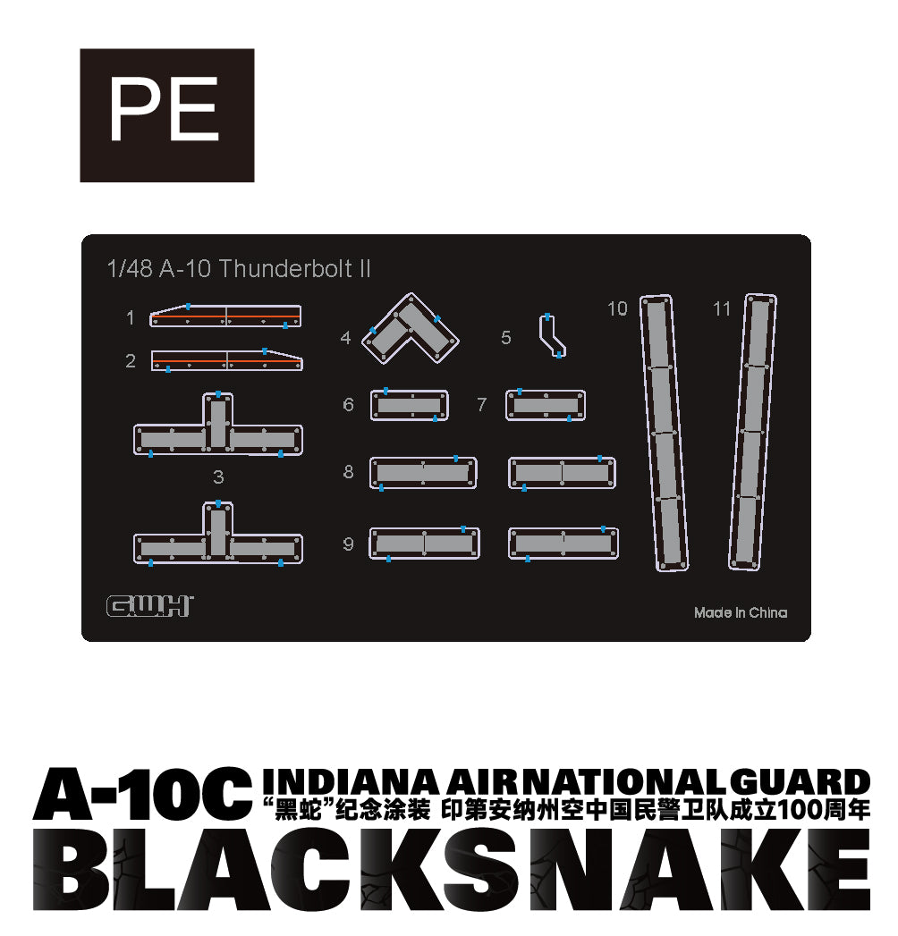 Great Wall Hobby S4823 1:48 A-10C Thunderbolt II Blacksnake, Indiana Air National Guard 1921-2021