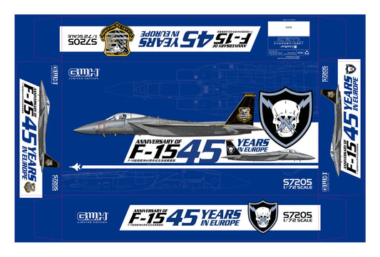 Great Wall Hobby S7205 1:72 McDonnell F-15C Eagle Eagle USAF '45 Years in Europe' Anniversary