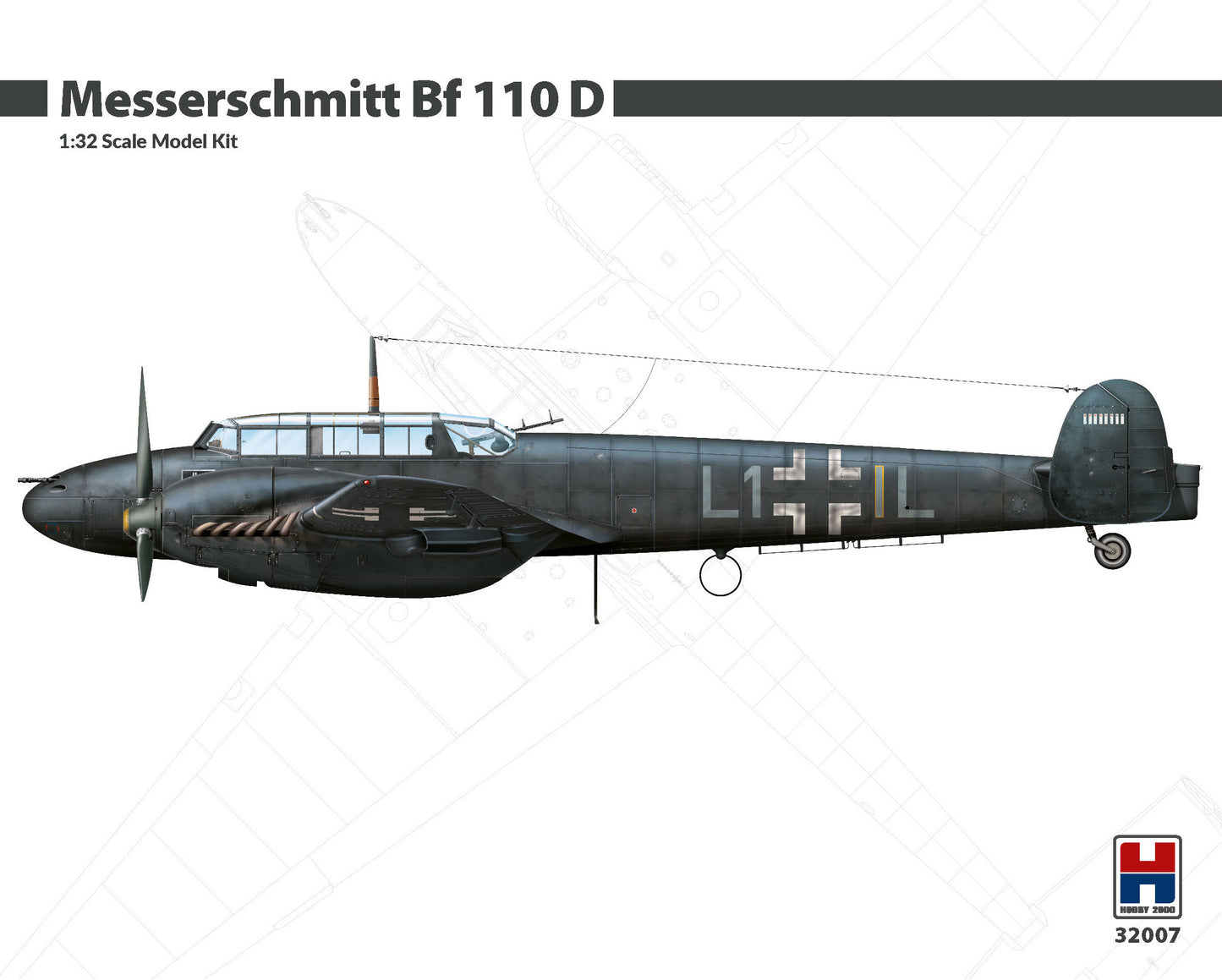 Hobby 2000 32007 1:32 Messerschmitt Bf110D