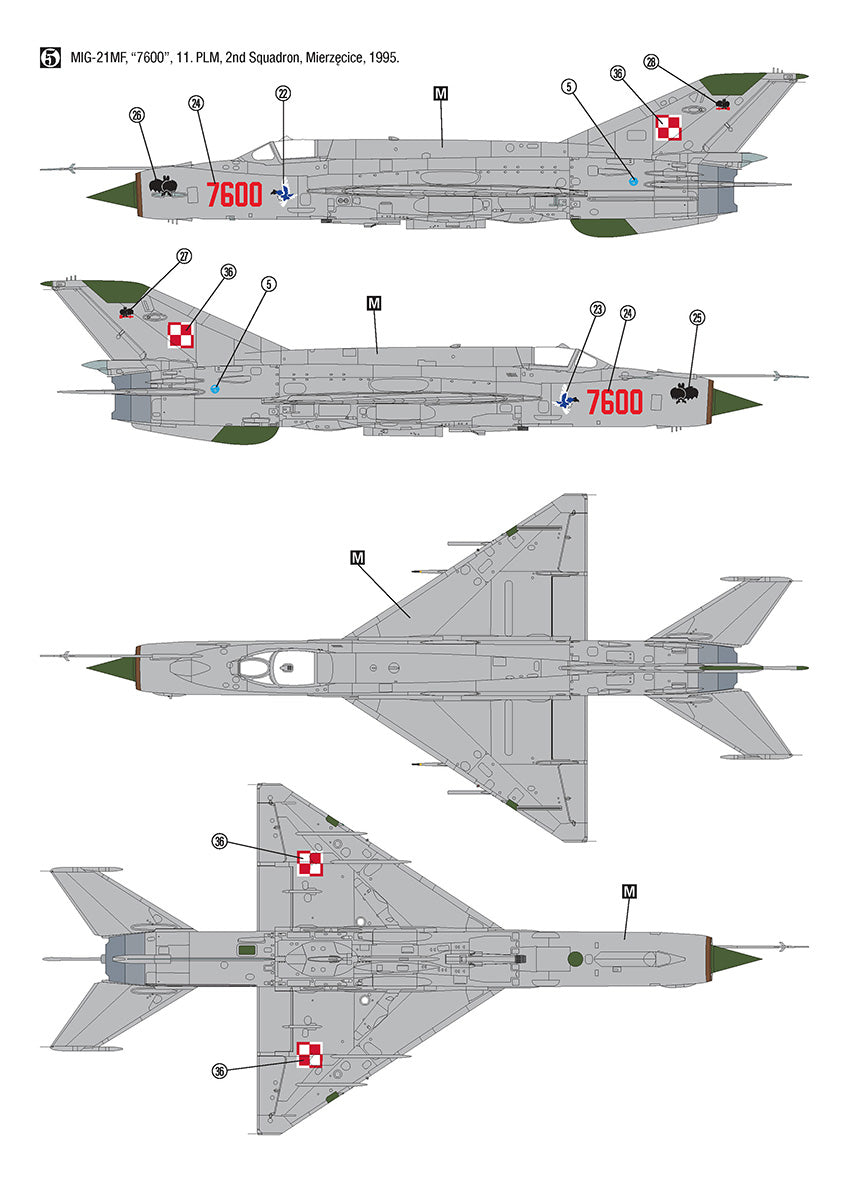 Hobby 2000 32019 1:32 Mikoyan MiG-21MF Polish Air Force