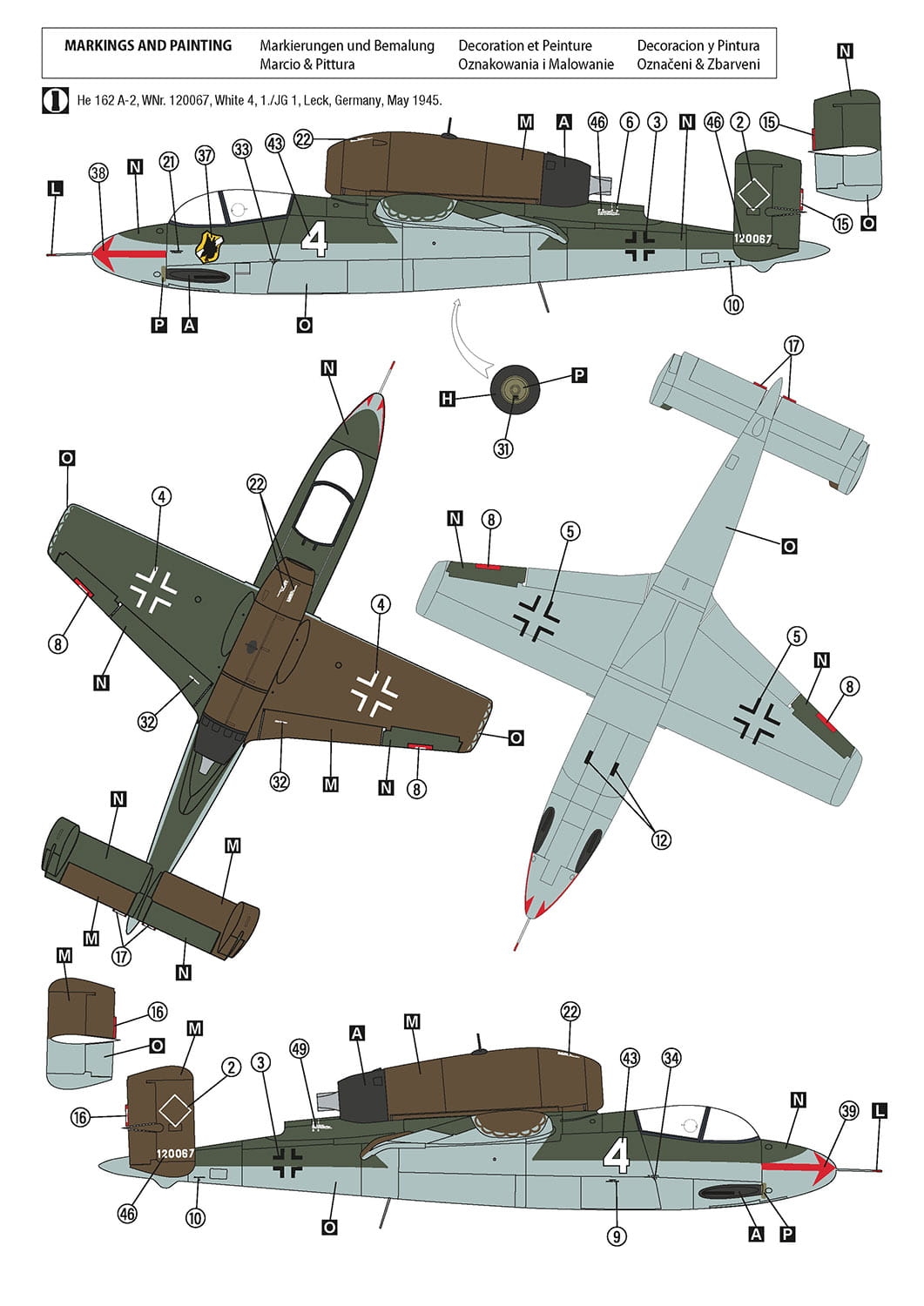 Hobby 2000 32020 1:32 Heinkel He-162A-2 Salamander