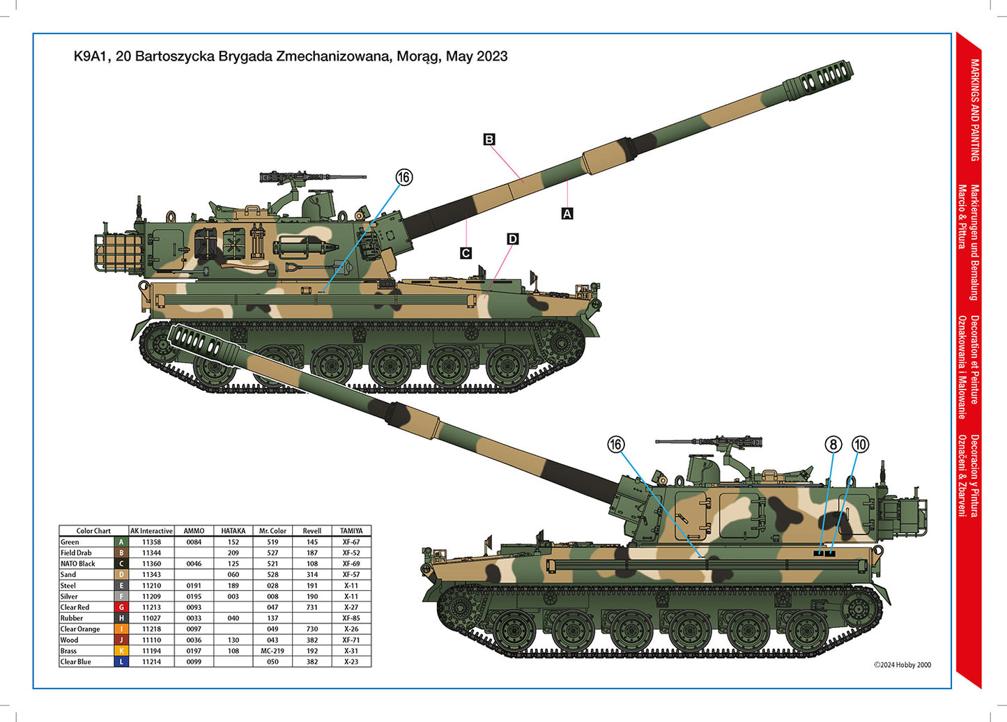 Hobby 2000 35005SE 1:35 K9A1 'Thunder' Polish Army SPH - Special Edition