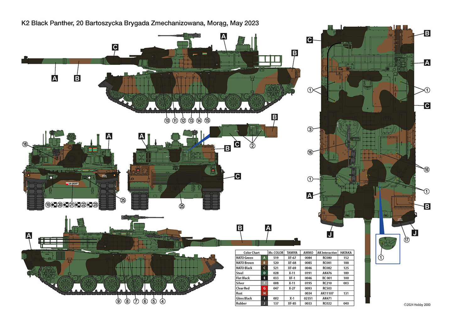 Hobby 2000 35006 1:35 K2 'Black Panther' Polish Army MBT