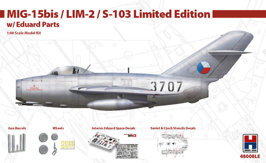 Hobby 2000 K48008LE 1:48 Mikoyan MiG-15bis / LIM-2 Limited Edition 48008 + Eduard accessories