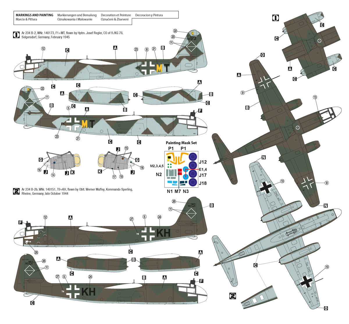 Hobby 2000 48009 1:48 Arado Ar-234B-2 First Jets