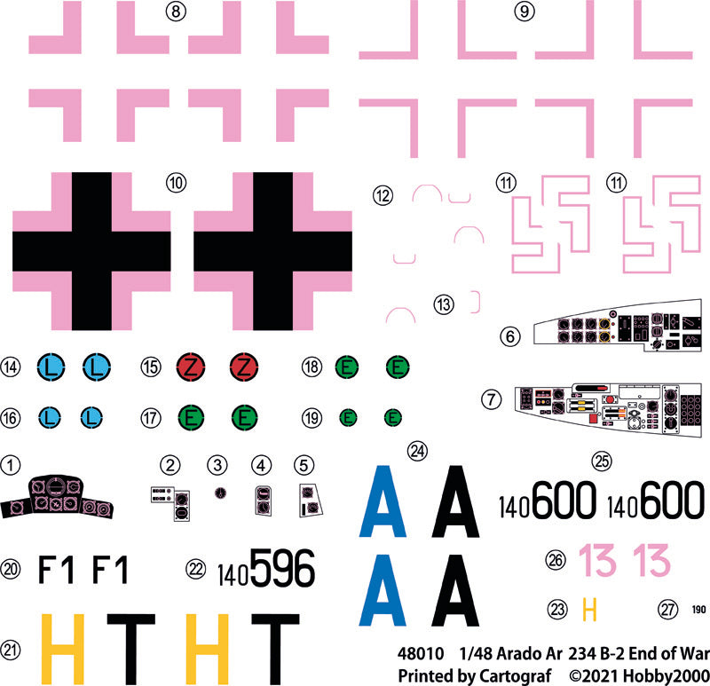 Hobby 2000 48010 1:48 Arado Ar-234B-2 End of War