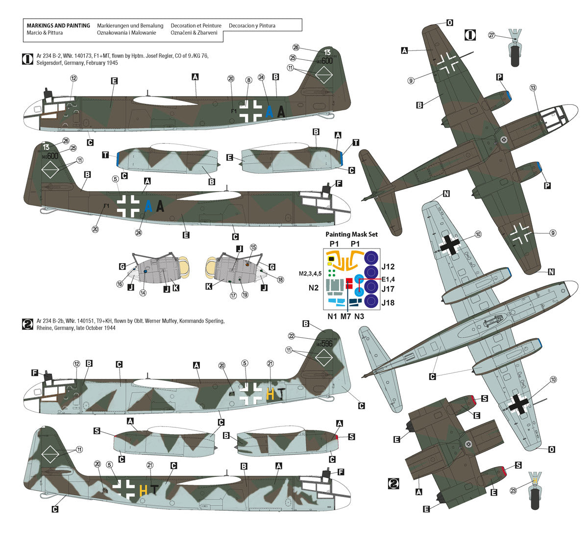 Hobby 2000 48010 1:48 Arado Ar-234B-2 End of War