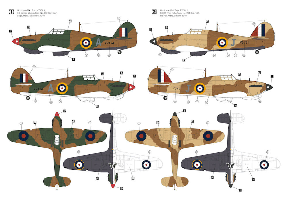 Hobby 2000 K48014 1:48 Hawker Hurricane Mk.IA Trop