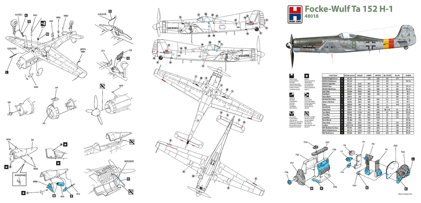 Hobby 2000 K48018 1:48 Focke-Wulf Ta152 H-1