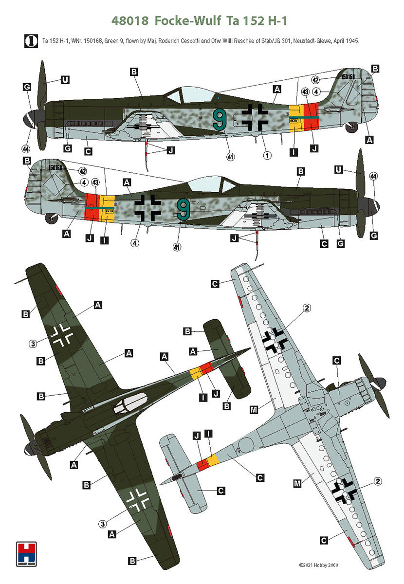 Hobby 2000 K48018 1:48 Focke-Wulf Ta152 H-1