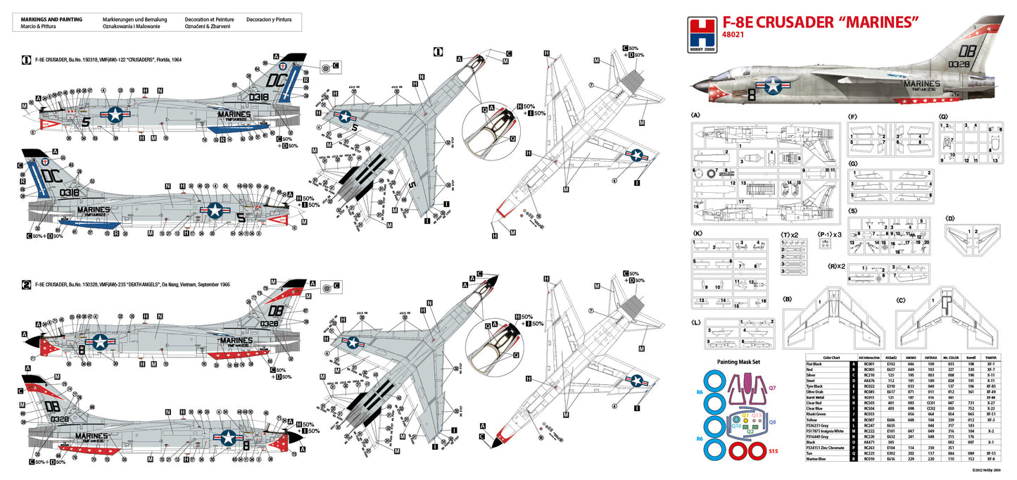 Hobby 2000 K48021 1:48 Vought F-8E Crusader 'Marines'