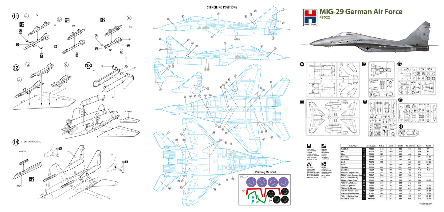 Hobby 2000 K48022 1:48 Mikoyan MiG-29 German Air Force