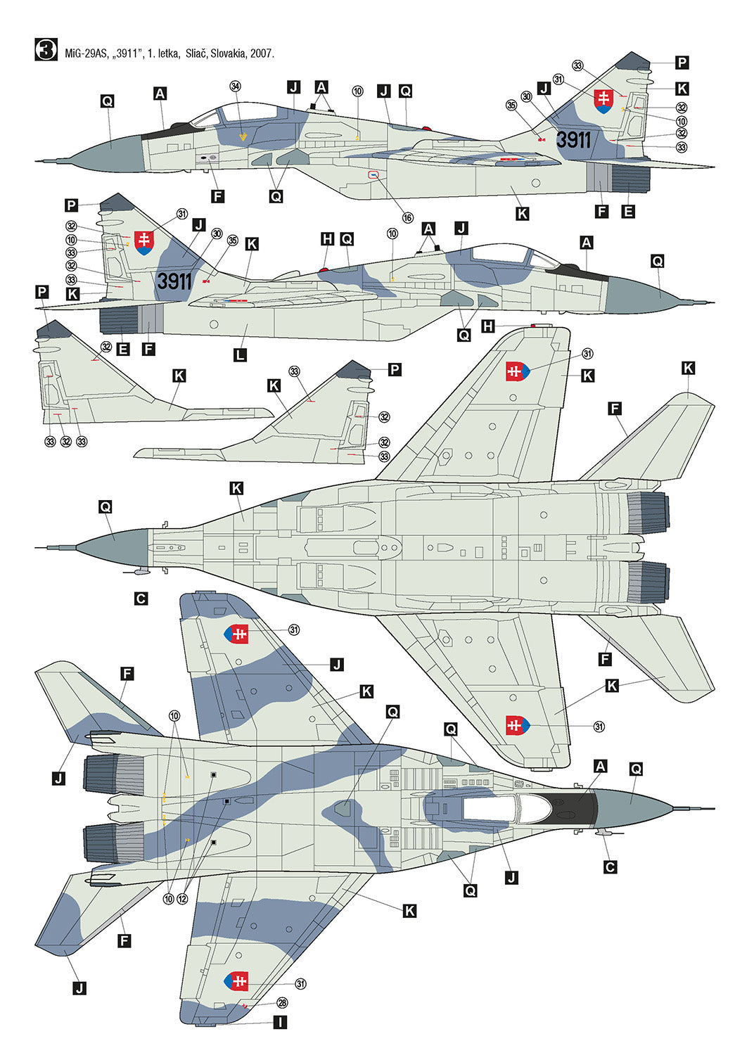 Hobby 2000 48024 1:48 Mikoyan MiG-29 Czech & Slovak Air Force