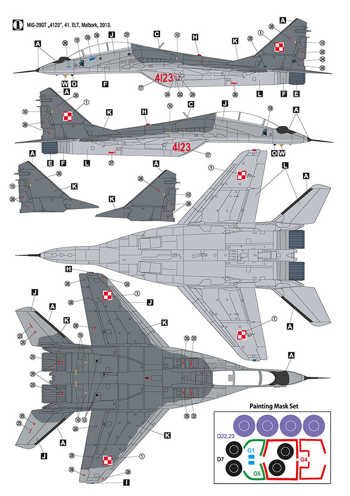 Hobby 2000 48025 1:48 Mikoyan MiG-29UB Polish Air Force