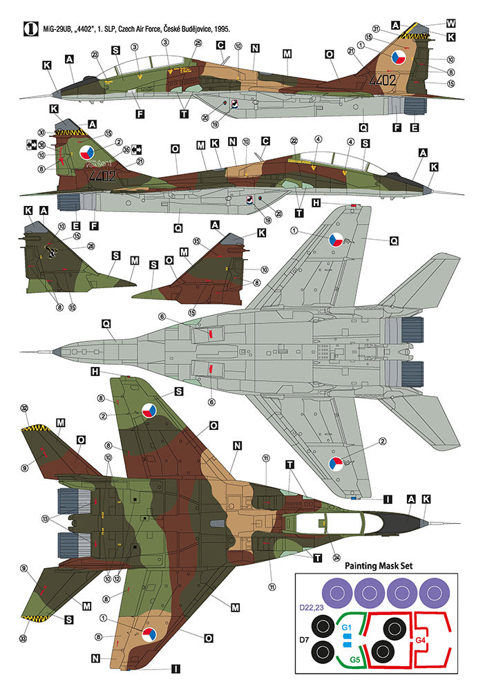 Hobby 2000 48026 1:48 Mikoyan MiG-29UB Czech & Slovak Air Force