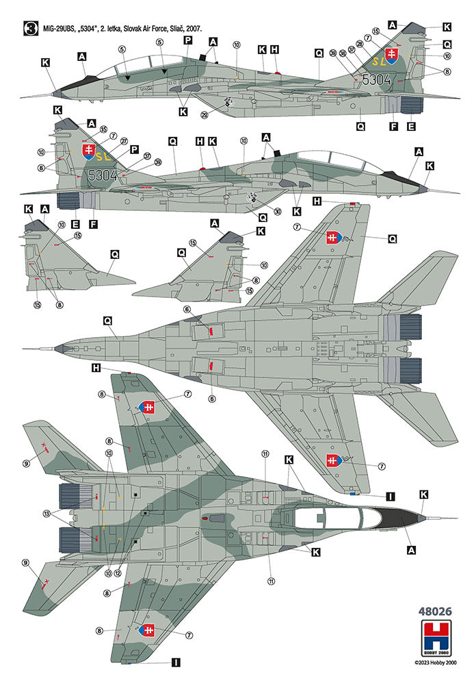 Hobby 2000 48026 1:48 Mikoyan MiG-29UB Czech & Slovak Air Force