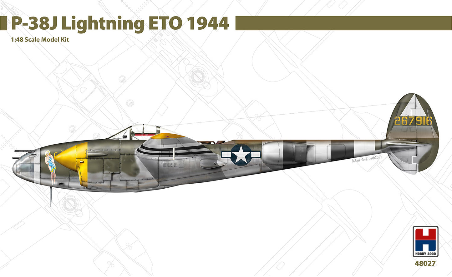 Hobby 2000 48027 1:48 Lockheed P-38J Lightning ETO 1944