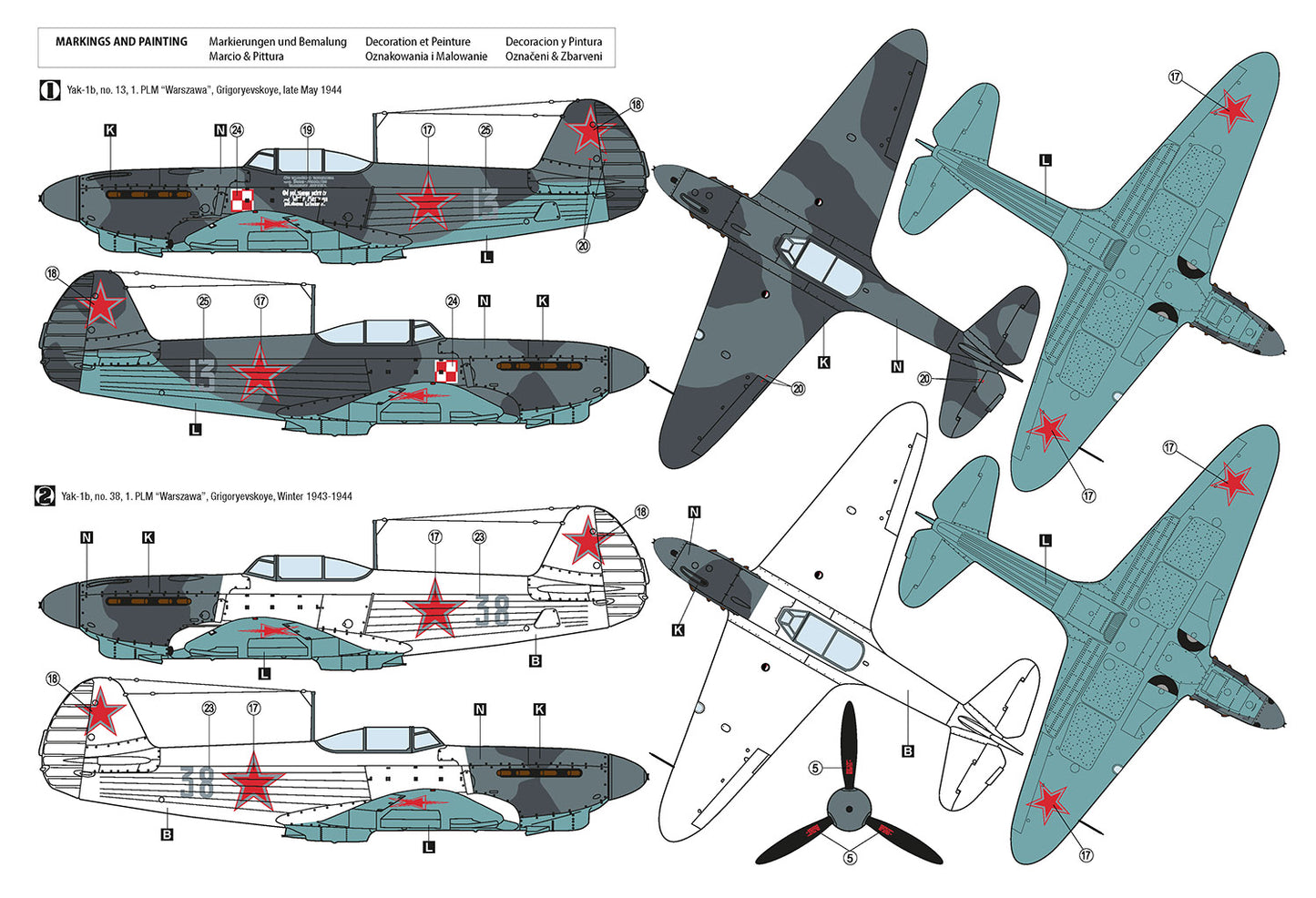 Hobby 2000 48033 1:48 Yakovlev Yak-1b 1. PLM 'Warszawa' 1944-45