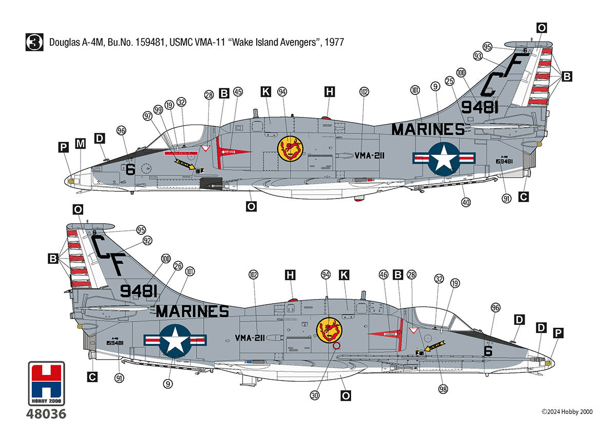 Hobby 2000 48036 1:48 Douglas A-4M Skyhawk US Marines