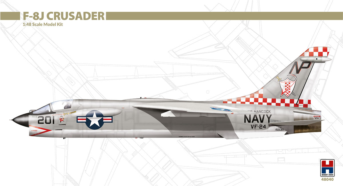 Hobby 2000 48040 1:48 Vought F-8J Crusader