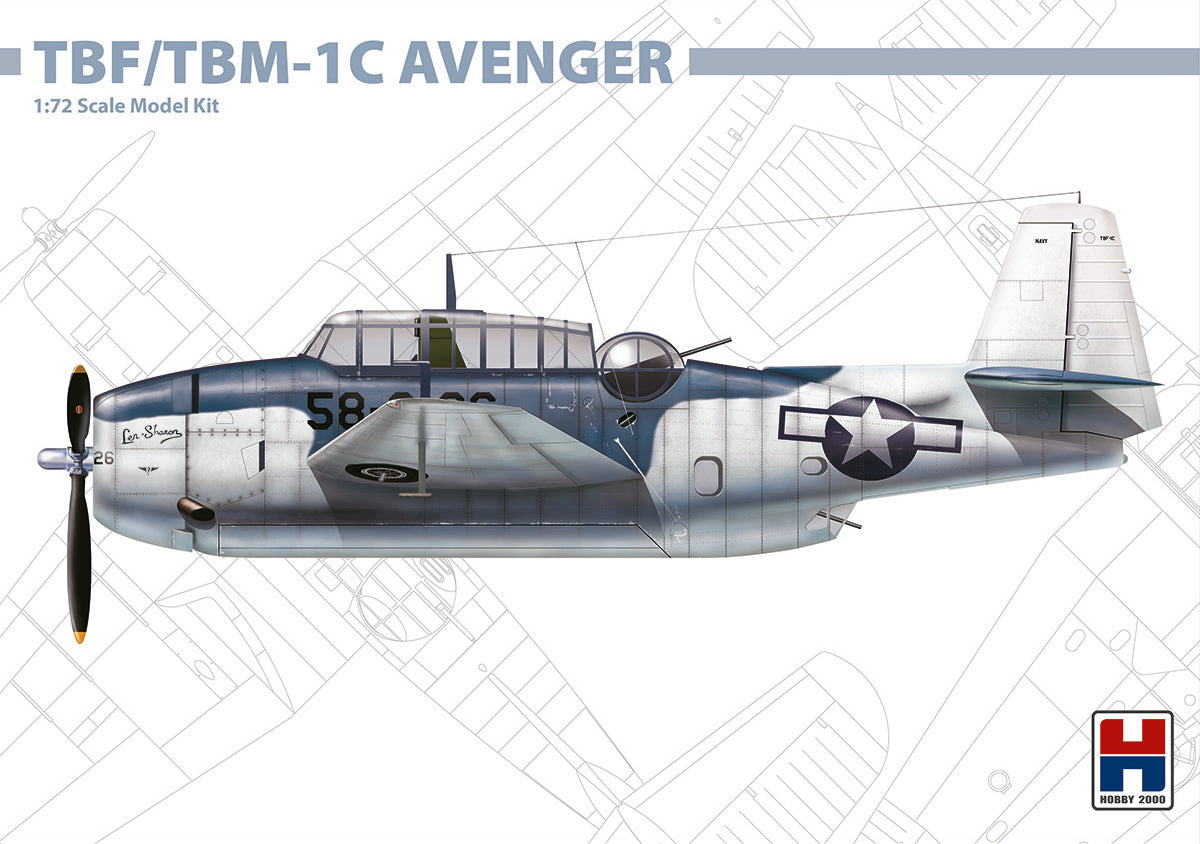 Hobby 2000 72009 1:72 Grumman TBF/TBM-1C Avenger