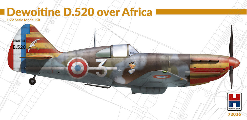 Hobby 2000 K72026 1:72 Dewoitine D.520 over Africa