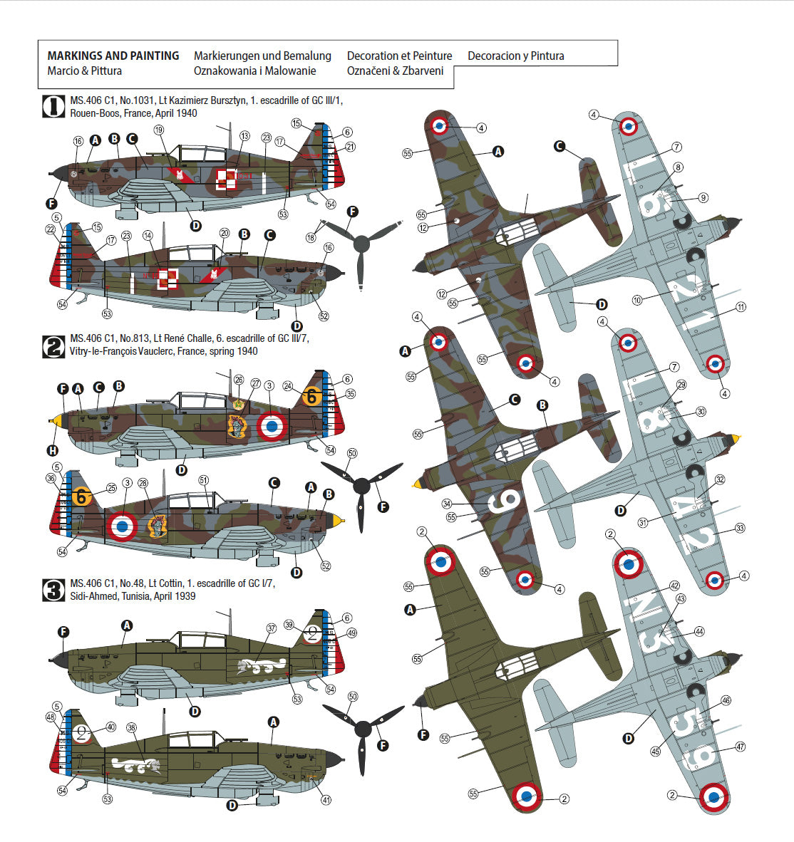 Hobby 2000 K72031 1:72 Morane-Saulnier MS.406C1 1939-40