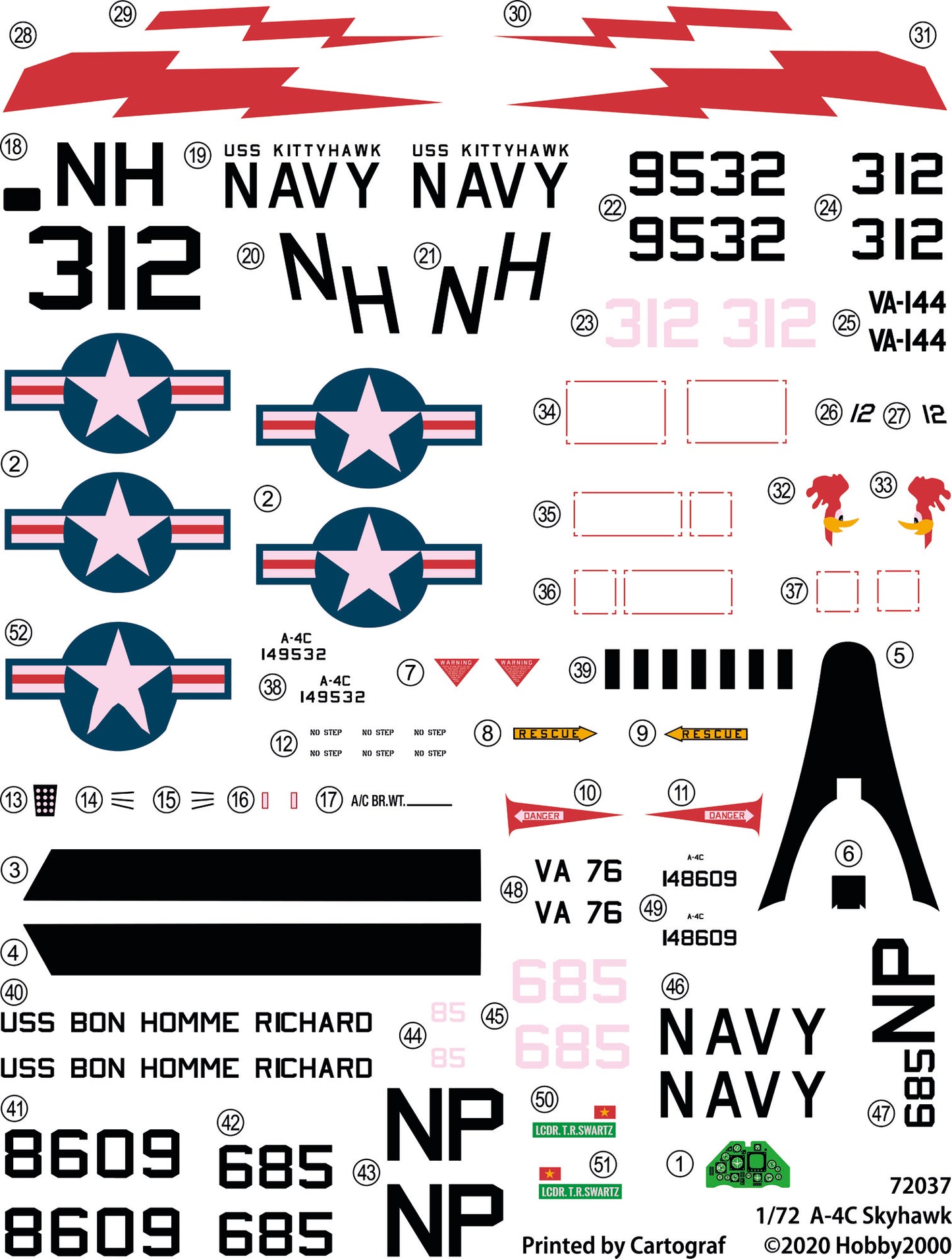 Hobby 2000 K72037 1:72 Douglas A-4C Skyhawk