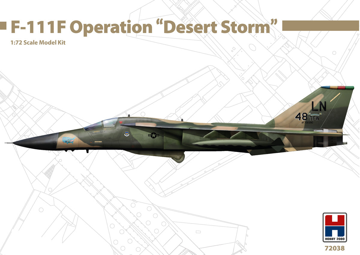 Hobby 2000 K72038 1:72 F-111F Operation Desert Storm